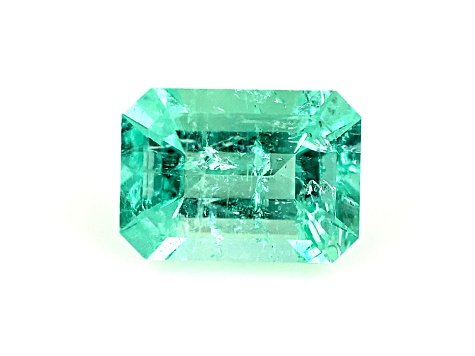 Colombian Emerald 9.2x6.6mm Emerald Cut 1.99ct