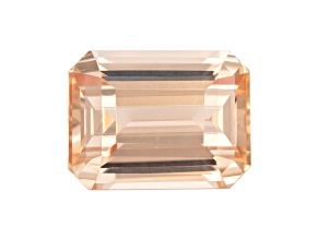 Peach Sapphire Unheated 7.56x5.76mm Emerald Cut 1.69ct