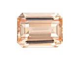 Peach Sapphire Unheated 7.56x5.76mm Emerald Cut 1.69ct