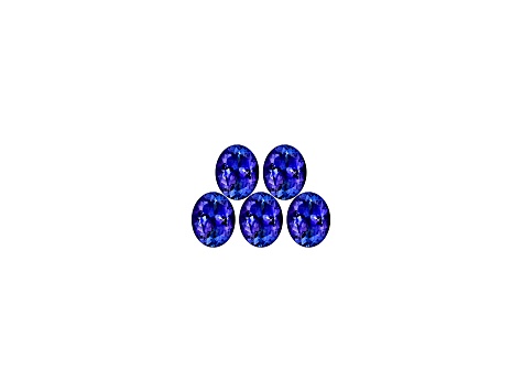 Tanzanite 5x4mm Oval Set of 5 1.50ctw