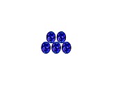 Tanzanite 5x4mm Oval Set of 5 1.50ctw