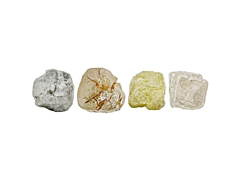 Natural Diamond Rough Set of 4 1.50ctw