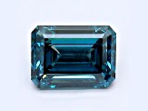 1.07ct Dark Blue Emerald Cut Lab-Grown Diamond VS2 Clarity IGI Certified