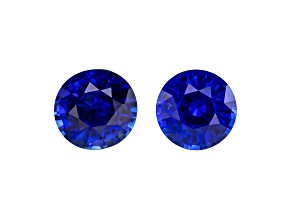 Sapphire 5.5mm Round Matched Pair 1.70ctw