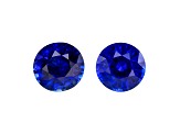 Sapphire 5.5mm Round Matched Pair 1.70ctw
