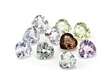 Multi-Color Sapphire 4mm Heart Shape Parcel 3.00ctw