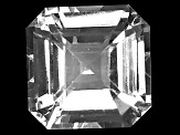 White Sapphire Loose Gemstone 9.2x9.1mm Emerald Cut 4.37ct
