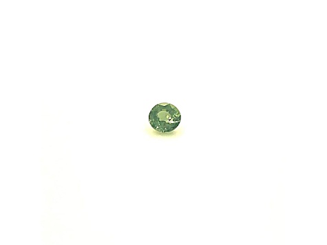 Green Sapphire 5.5mm Round 0.89ct