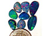 Opal on Ironstone Free-Form Doublet Parcel 7.40ctw