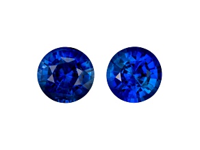 Sapphire 6.3mm Round Matched Pair 2.45ctw