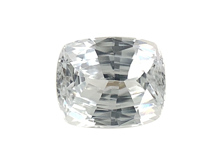 White Sapphire Loose Gemstone 7.5x6.2mm Cushion 1.98ct
