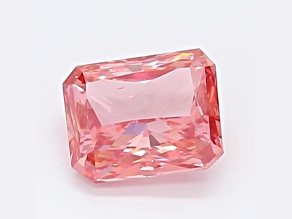 1.06ct Intense Pink Radiant Cut Lab-Grown Diamond VS2 Clarity IGI Certified