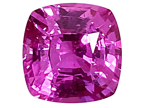 Pink Sapphire Loose Gemstone 8.3x8.1mm Cushion 3.1ct