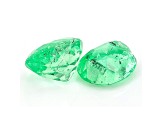 Colombian Emerald 7.2x5.9mm Oval Matched Pair 1.99ctw