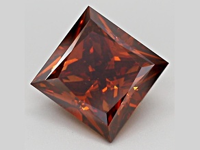 3.04ct Deep Brown Princess Cut Lab-Grown Diamond SI1 Clarity IGI Certified