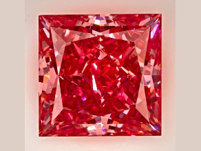 1.13ct Vivid Pink Princess Cut Lab-Grown Diamond VS1 Clarity IGI Certified