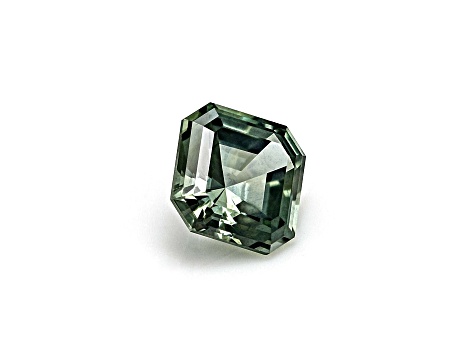 Montana Teal Sapphire Loose Gemstone 3.7mm Asscher Cut 0.30ct