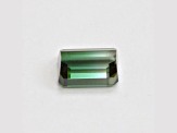 Bi-Color Tourmaline 11.4x7.4mm Emerald Cut 5.36ct