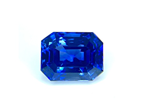 Sapphire Loose Gemstone 10.65x8.42mm Emerald Cut 6.01ct