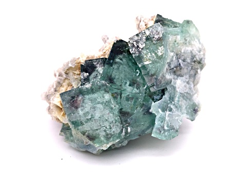 Calcite with Fluorite 8x7cm Specimen