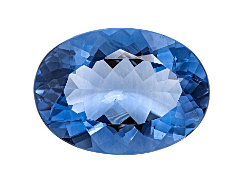 Blue Fluorite 24.9x18mm Oval 32.70ct