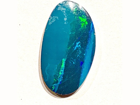 Opal on Ironstone 23x13.2mm Free-Form Doublet 9.84ct