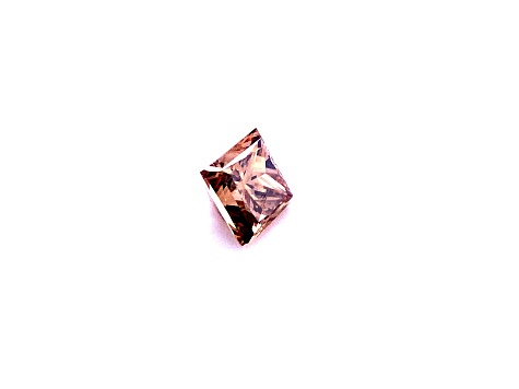 Natural Mocha brown diamond 4.72x4.67mm Princess Cut 0.75ct