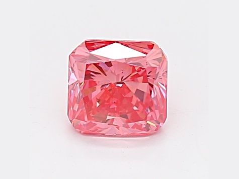 1.13ct Deep Pink Radiant Cut Lab-Grown Diamond VS2 Clarity IGI Certified