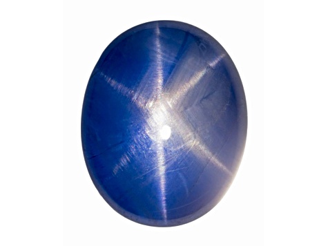 Star Sapphire Loose Gemstone Unheated 14.0x7.3mm Oval Cabochon 13.8ct