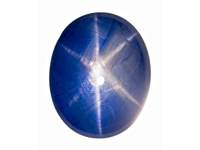 Star Sapphire Unheated 14.0x7.3mm Oval Cabochon 13.8ct