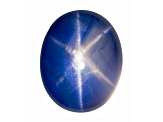 Star Sapphire Loose Gemstone Unheated 14.0x7.3mm Oval Cabochon 13.8ct