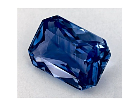 Sapphire Loose Gemstone 9.7x6.9mm Emerald Cut 3.02ct