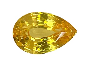 Yellow Sapphire Loose Gemstone 13.5x9mm Pear Shape 6.03ct