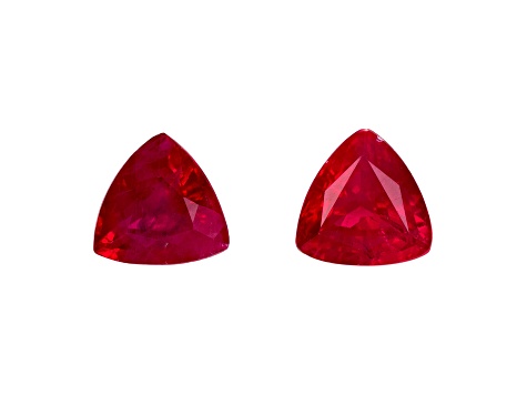 Ruby 4.1mm Trillion Matched Pair 0.57ctw