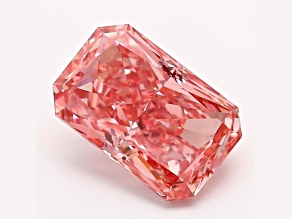 1.49ct Intense Pink Radiant Cut Lab-Grown Diamond VS2 Clarity IGI Certified