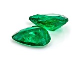 Colombian Emerald 9.7x7.4mm Pear Shape Matched Pair 2.72ctw