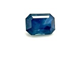 Greenish Blue Sapphire 7.4x5.3mm Emerald Cut 1.50ct