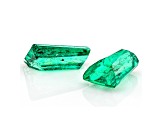 Colombian Emerald 6x3.5 Tapered Baguette Matched Pair 0.76ctw