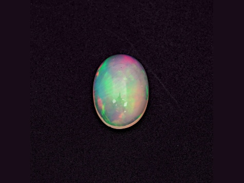 Ethiopian White Opal 14x10mm Oval 3.39ctw