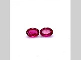 Rubellite 7x5mm Oval Matched Pair 1.92ctw