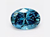 1.17ct Deep Blue Oval Lab-Grown Diamond VS1 Clarity IGI Certified