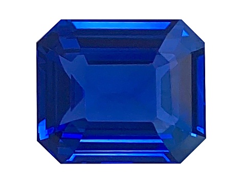 Sapphire Loose Gemstone 10.5x9mm Emerald Cut 5.06ct