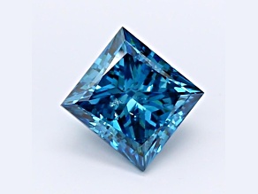 1.03ct Deep Blue Princess Cut Lab-Grown Diamond SI2 Clarity IGI Certified