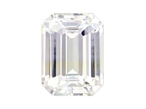 White Sapphire Loose Gemstone 9x6.7mm Emerald Cut 3.55ct