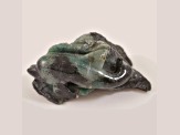 Brazilian Emerald Dolphin Carving 5.8x3.5cm