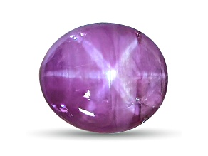 Purple Star Sapphire 10.4x9.0mm Oval Cabochon 6.40ct