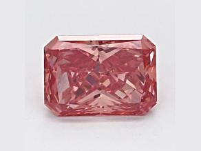 0.96ct Vivid Pink Radiant Cut Lab-Grown Diamond VS2 Clarity IGI Certified