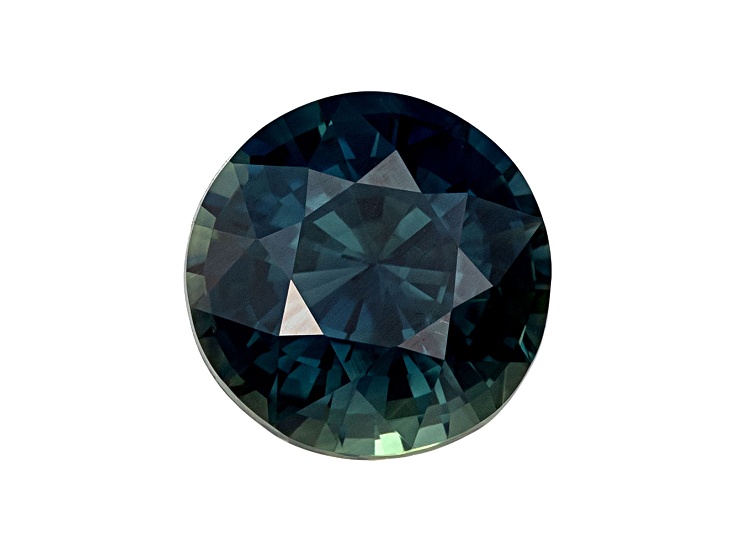 Blue-Green Sapphire Loose Gemstone 7.2mm Round 2.08ct