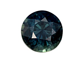 Blue-Green Sapphire Loose Gemstone 7.2mm Round 2.08ct