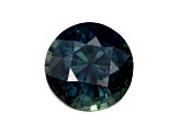 Blue-Green Sapphire Loose Gemstone 7.2mm Round 2.08ct